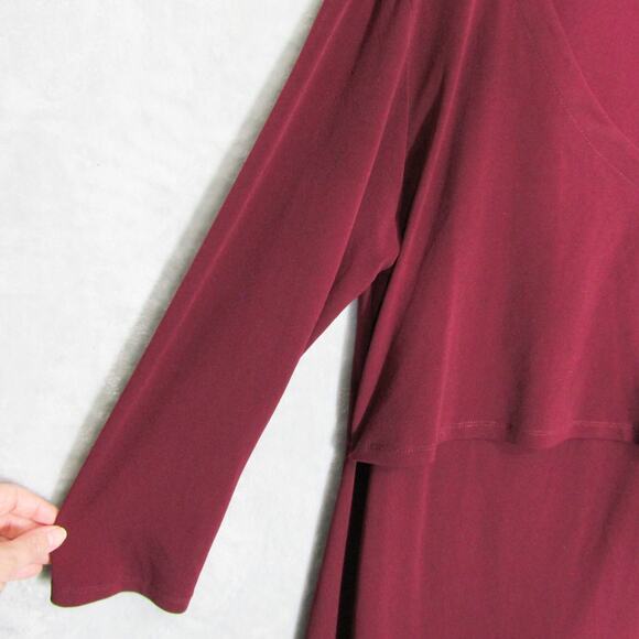 Milk Nursingwear Dress Womens Large Red Nursing Breastfeeding Front Flap - Picture 3 of 12